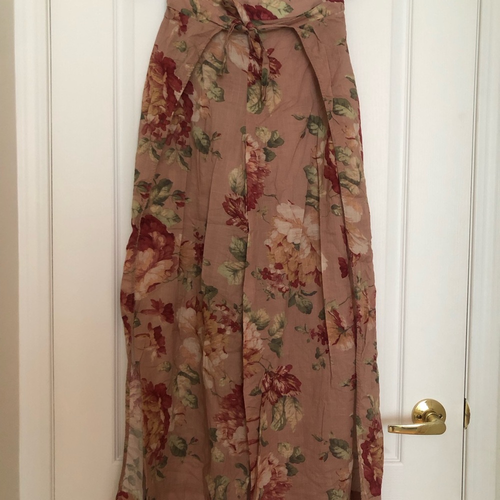 Zimmermann flowy pants with high slit